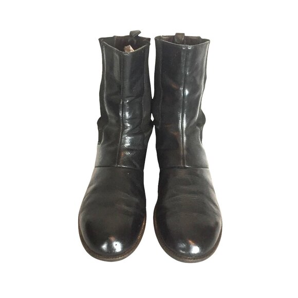 Stonefly Mens Black Leather Ankle Boots Size 8.5/42 Pull On - Picture 2 of 11